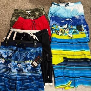 Colorful boys xl 12-14 Swim Trunks Collection